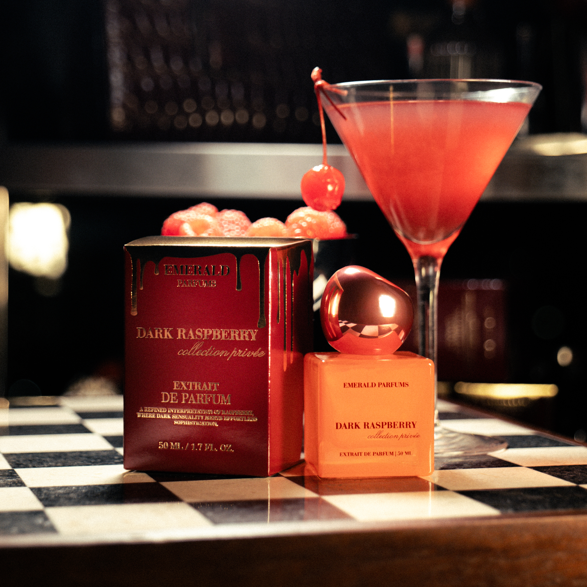 EMERALD nišiniai kvepalai DARK RASPBERRY extrait de parfum, įkvėpti feromoninių molekulių, 50ml